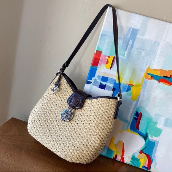 Brighton Handbags - Brighton Woven Leather Shoulder Bag